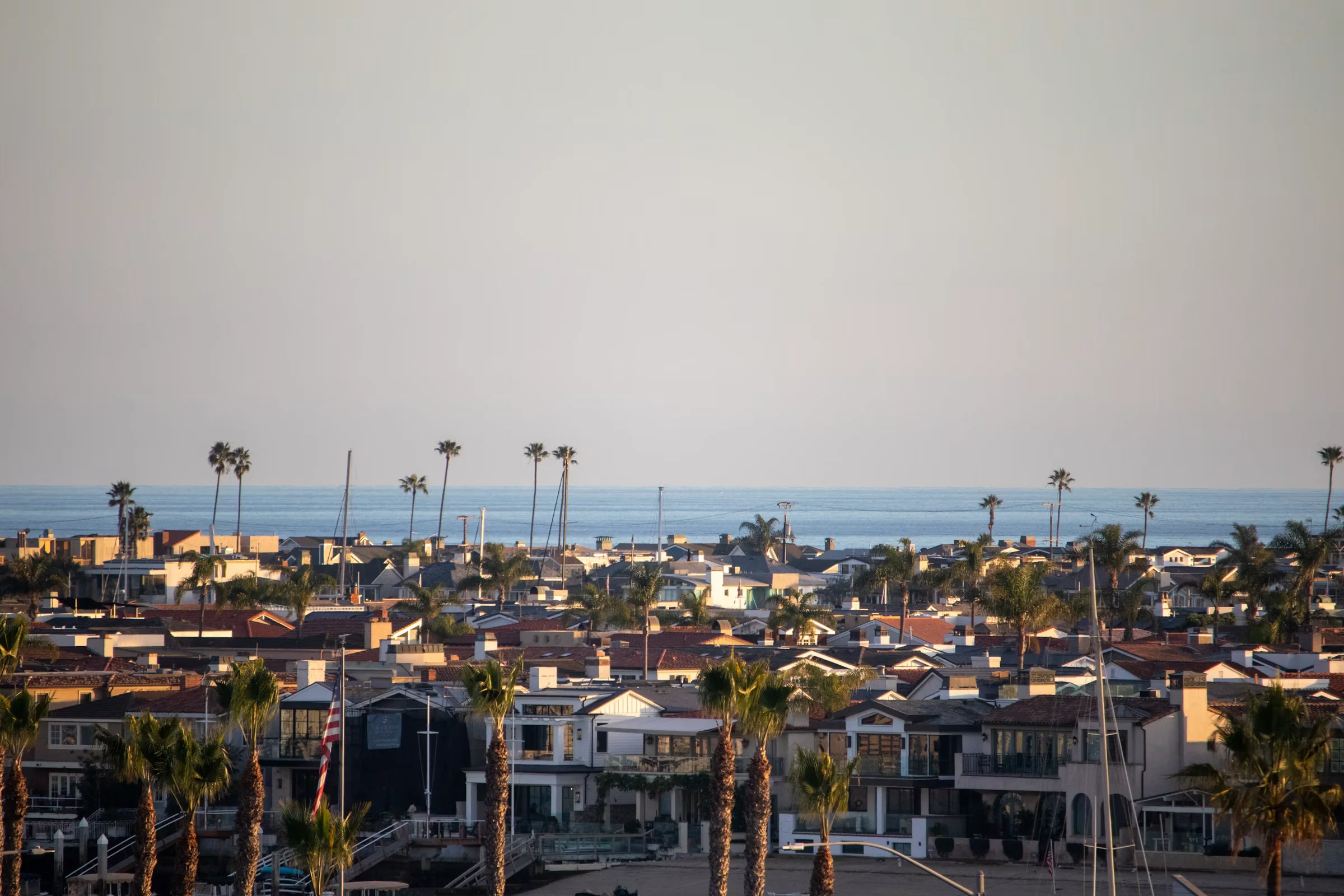 The Orange County coastline