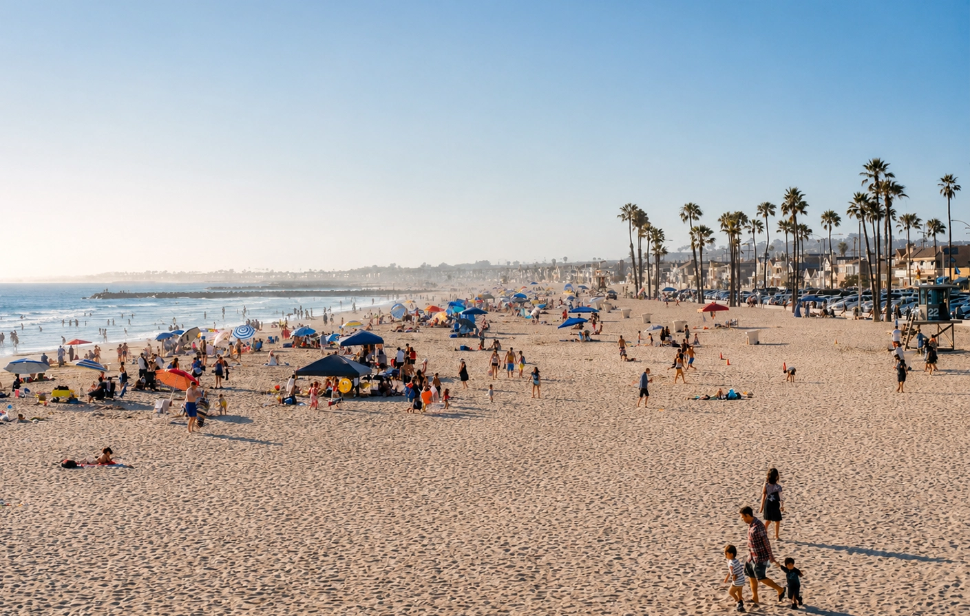 Newport Beach coastal neighborhood street — premium tenant pool for an OC rental investment