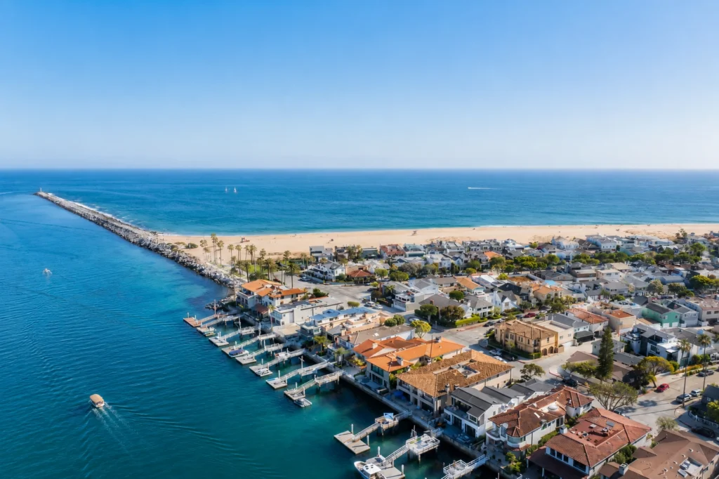 Newport Beach and Orange County coastline — comparing Irvine vs Newport Beach rental investment in 2026