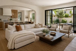 Interior of a California rental home where a tenant has fallen behind on rent