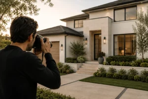 Landlord organizing documentation and photos to comply with California AB 2801 deposit rules